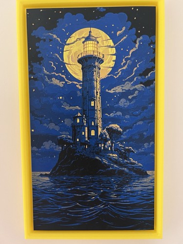 3dprinted lighthouse painting - lighthouse,